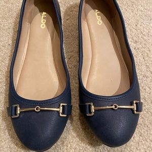 Navy Aldo Flats - 6.5 like new